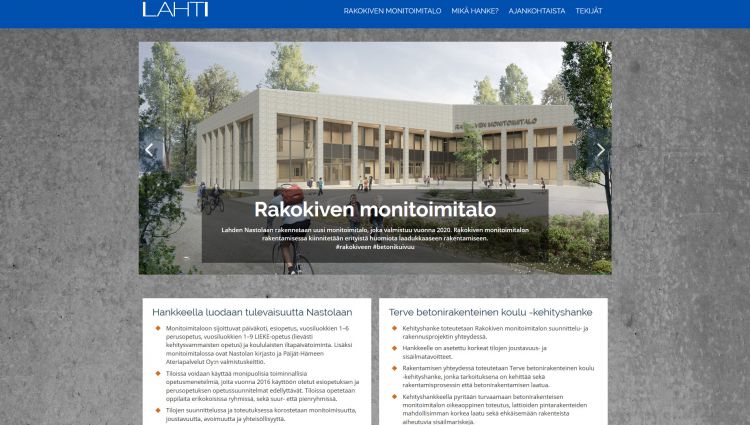 Rakokiveen.fi -verkkosivut
