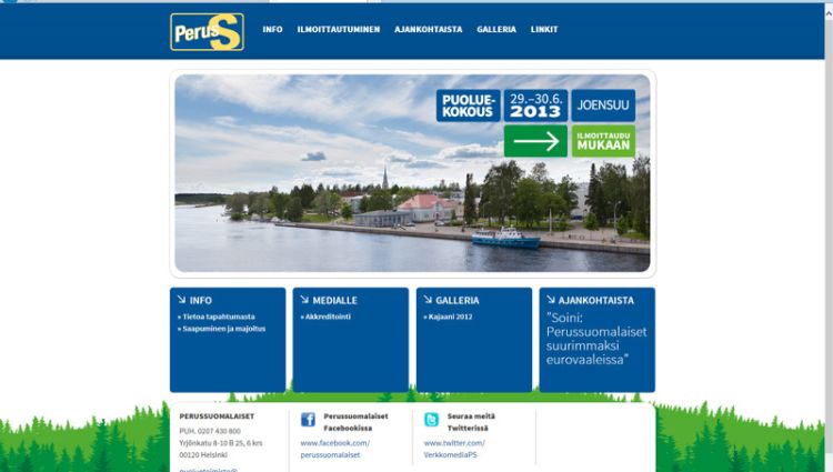 Perussuomalaisten 10. puoluekokous Joensuussa 2013 Perussuomalaisten 10. puoluekokous Joensuussa 2013