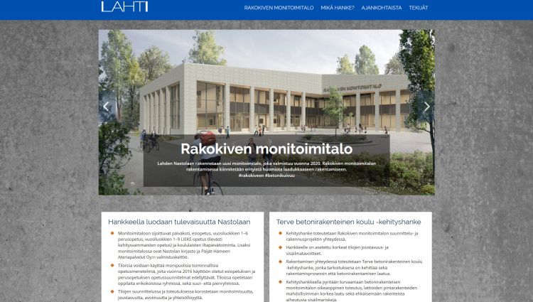 Rakokiveen.fi -verkkosivut